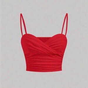 SHEIN Vibrant Red Apparel